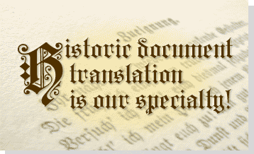 Historic document translation is our specialty!
